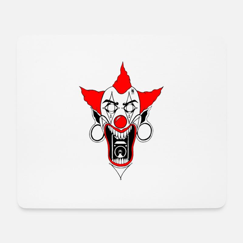 Tekno Clown - Mousepad (Querformat) - Weiß