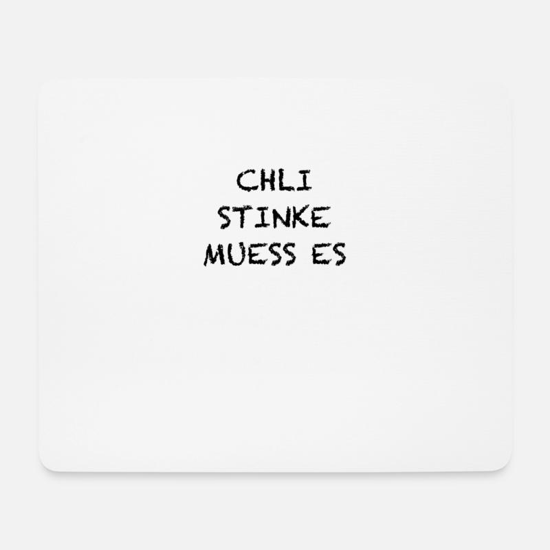 Chli stinke muess es - Mousepad (Querformat) - Weiß