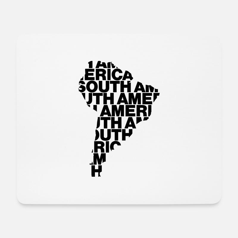South America - Mouse Pad (horizontal) - white