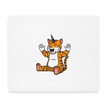 Tiger Unicorn - Mouse Pad (horizontal) - white - Front