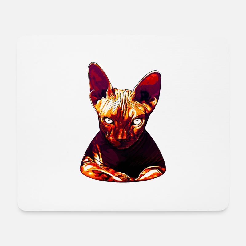 Sphynxkatze aus der Hölle va - Mousepad (Querformat) - Weiß