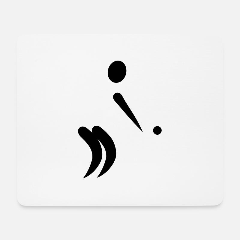 Boule - Mousepad (Querformat) - Weiß
