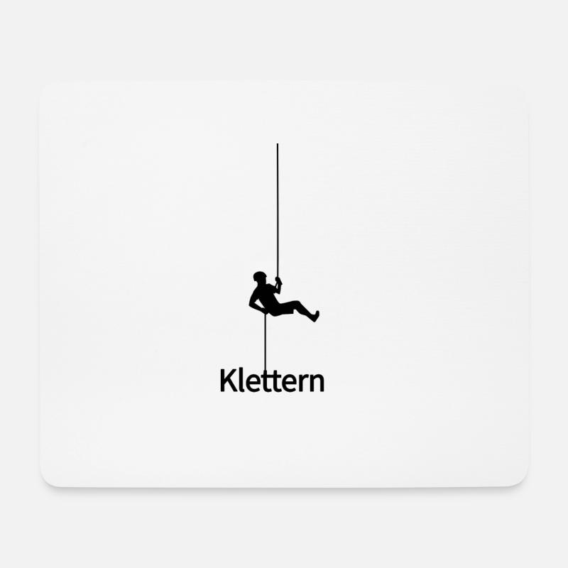Climbing climb - Mouse Pad (horizontal) - white