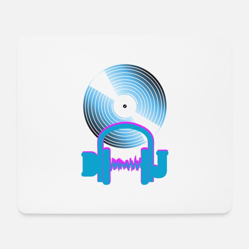 dj - Mouse Pad (horizontal) - white
