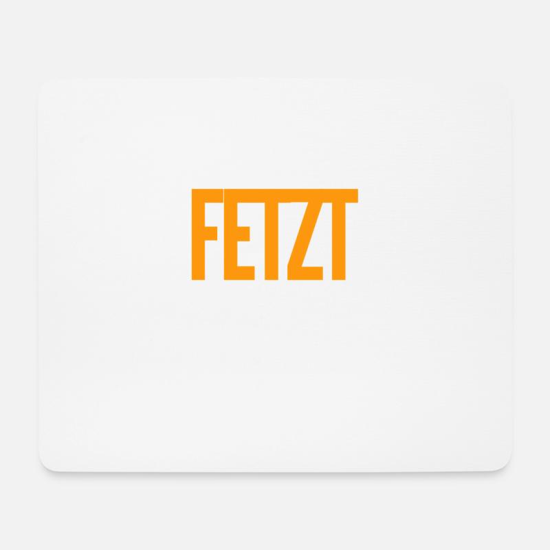 wie fetzig - Mousepad (Querformat) - Weiß