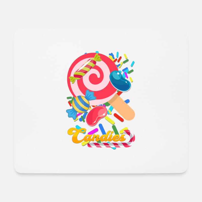 candies - Mousepad (Querformat) - Weiß