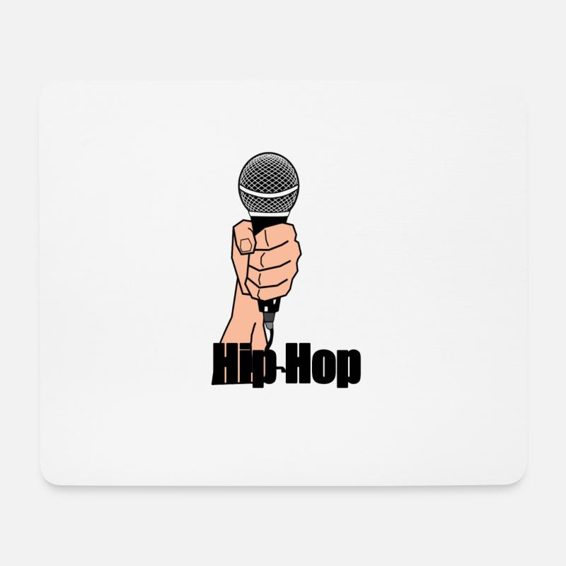 Hip Hop - Mousepad (Querformat) - Weiß