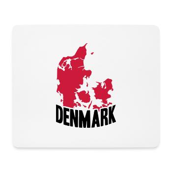 Denmark national flag Danish pride Nordic - Mouse Pad (horizontal) - white - Front