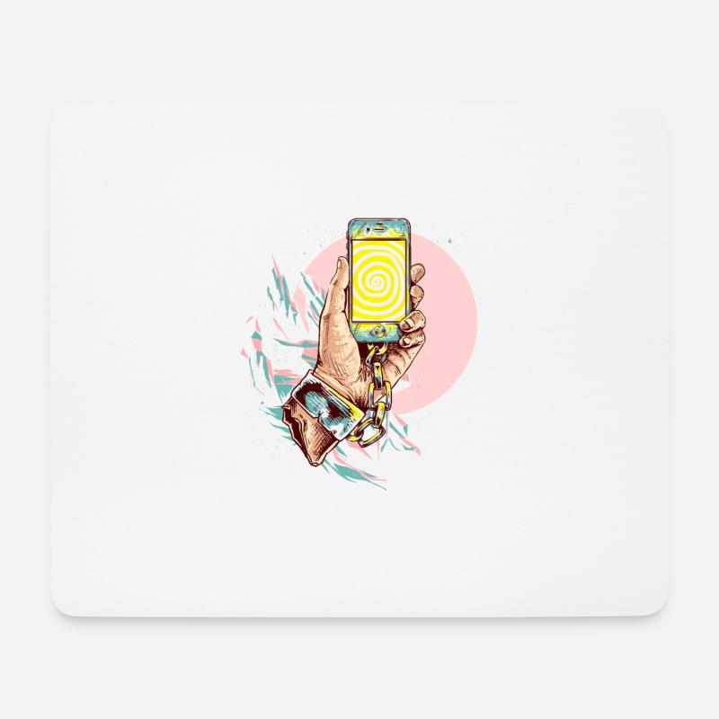 SELFIEMAD - Mouse Pad (horizontal) - white