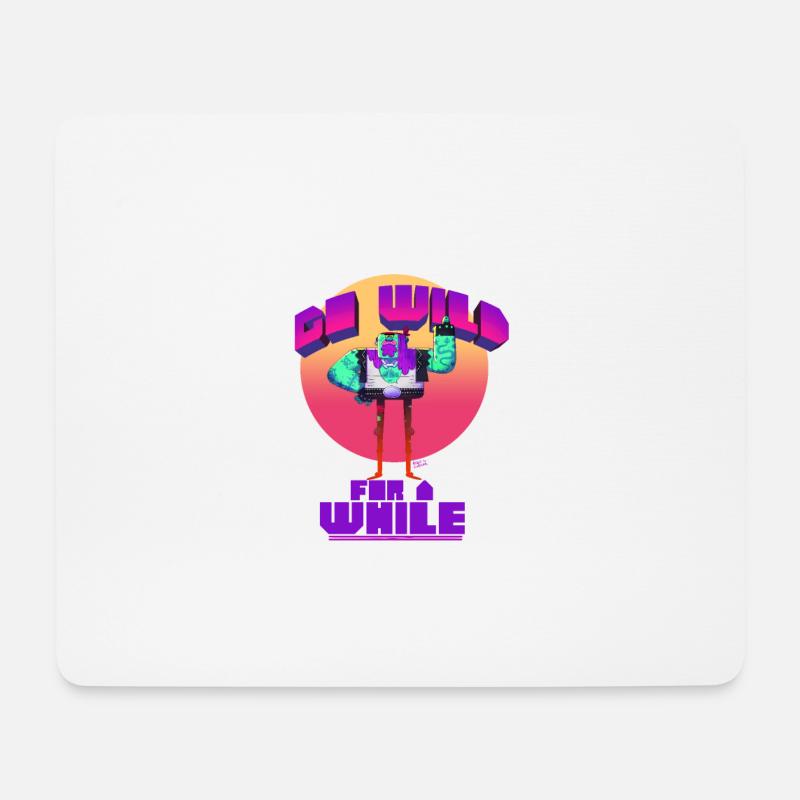 go wild - Mouse Pad (horizontal) - white