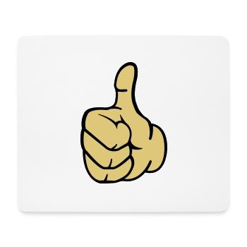 like_hand2 - Mousepad (Querformat) - Weiß - Vorne