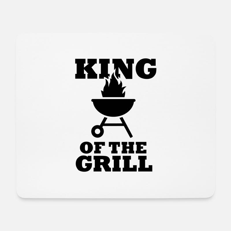 Grillen - Mousepad (Querformat) - Weiß