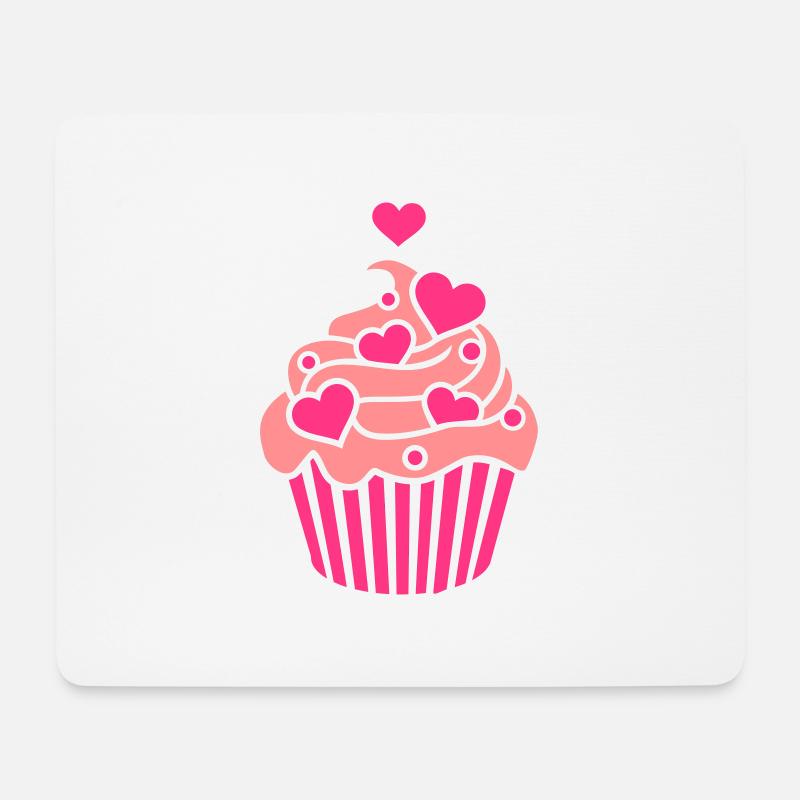 Cupcake - Mousepad (Querformat) - Weiß