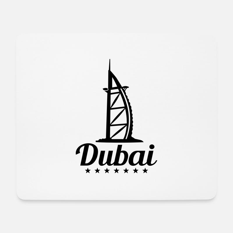 dubai_f1 - Mousepad (Querformat) - Weiß
