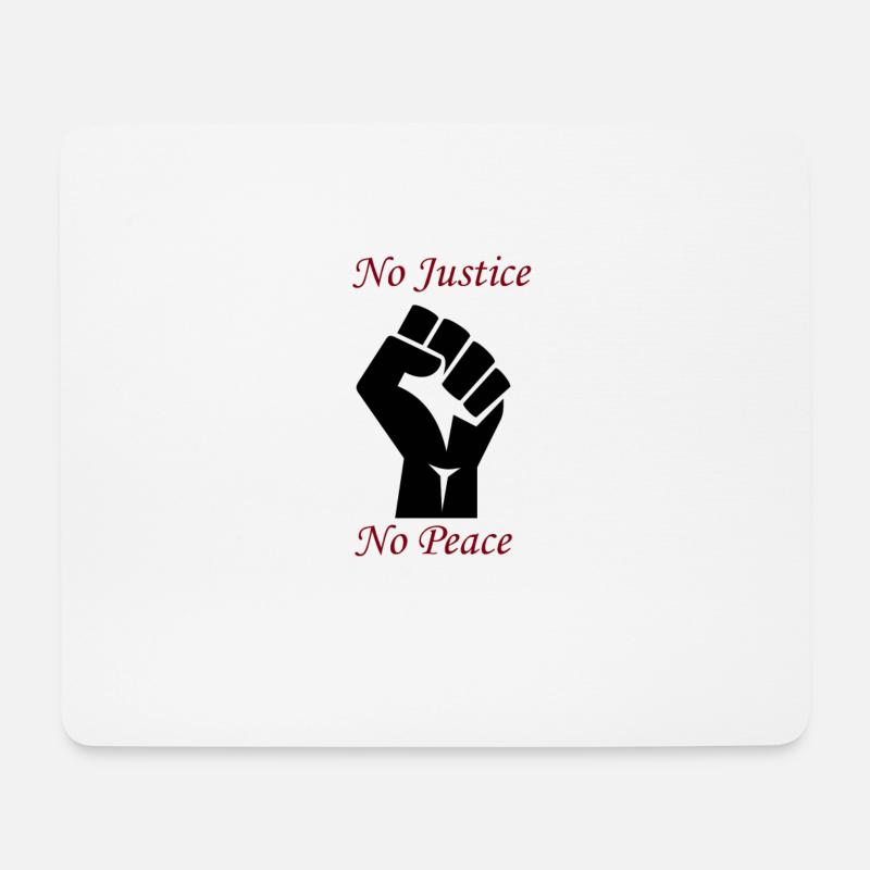 Keine Gerechtigkeit, kein Frieden - Aufstand - Mousepad (Querformat) - Weiß