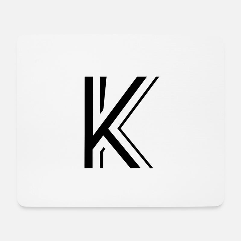 Letter K. - Mouse Pad (horizontal) - white
