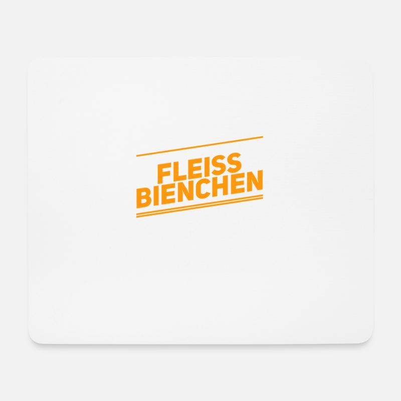 fleissig, fleissig - Mousepad (Querformat) - Weiß