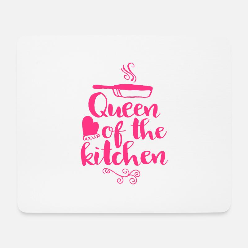 queen of the kitchen - Mouse Pad (horizontal) - white