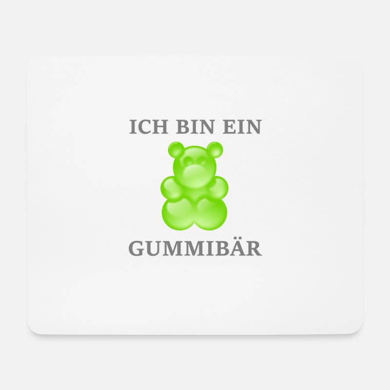 Ich bin ein Gummibär - lustiges Motiv für Jederman - Mousepad (Querformat) - Weiß