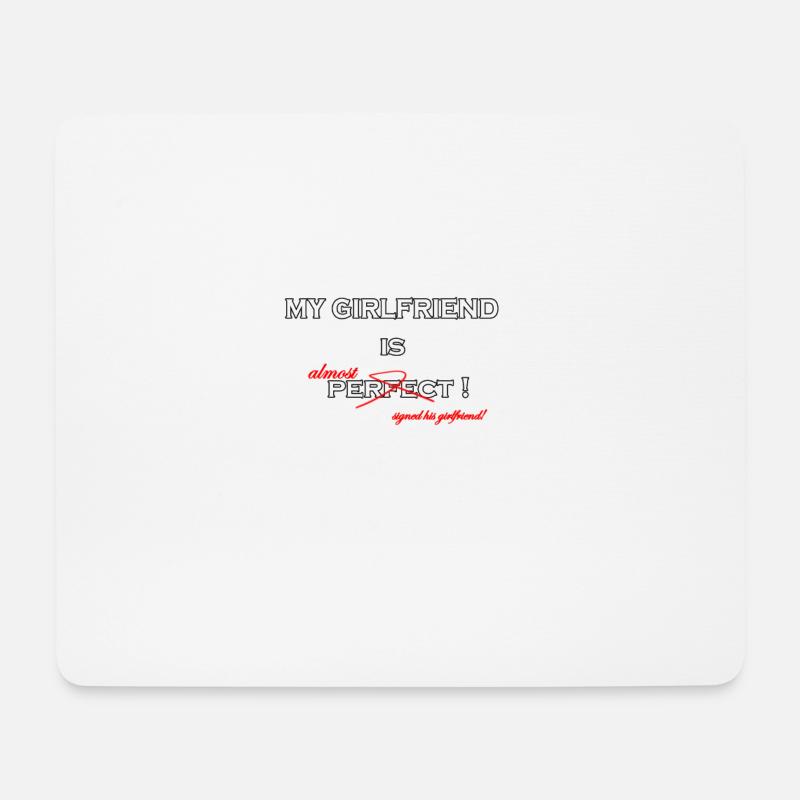meine freundin 2 - Mousepad (Querformat) - Weiß