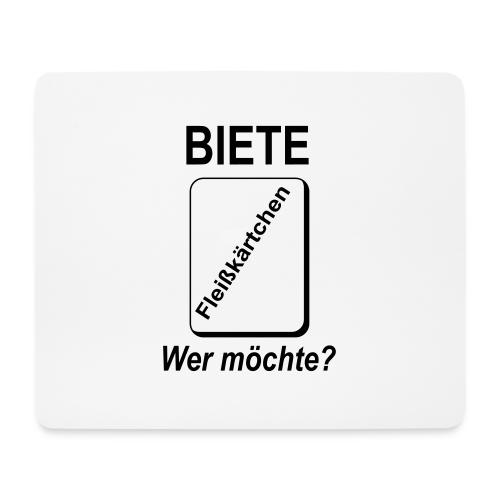 Biete Fleißkärtchen Arbeit Büro Spruch - Mousepad (Querformat)