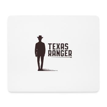 texas ranger design avec un cow-boy - Tapis de souris (format paysage) - blanc - Devant