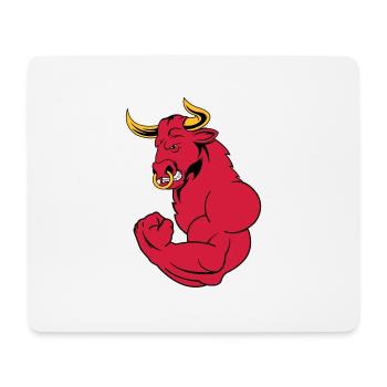 starker_stier_02 - Mouse Pad (horizontal) - white - Front