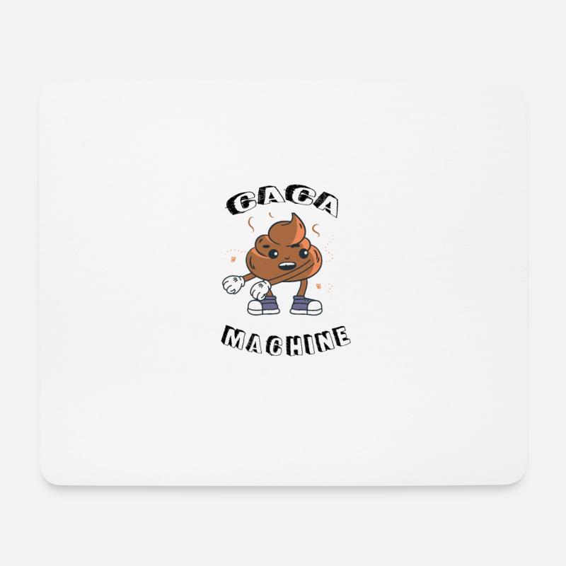 Kackmaschine - Mousepad (Querformat) - Weiß
