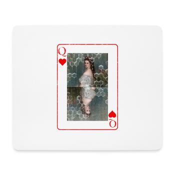 Kaiserin Sissi spielkarte Österreich - Mousepad (Querformat) - Weiß - Vorne