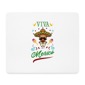 Viva Mexico Long live Mexico Sombrero - Mouse Pad (horizontal) - white - Front