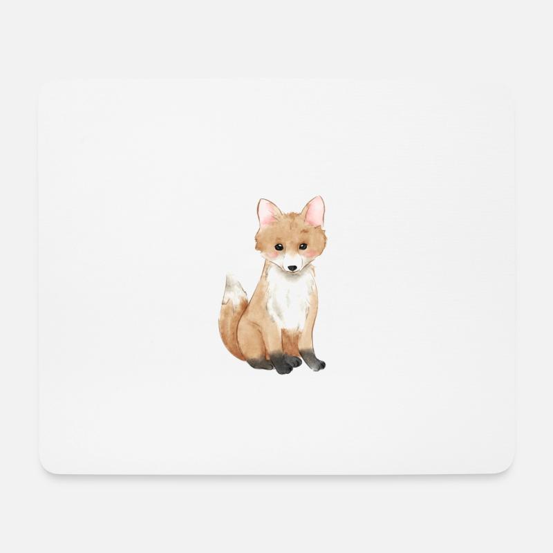 Kleiner Fuchs - Mousepad (Querformat) - Weiß