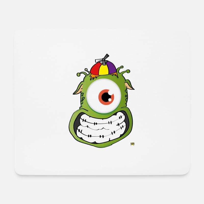 small Martian - Mouse Pad (horizontal) - white