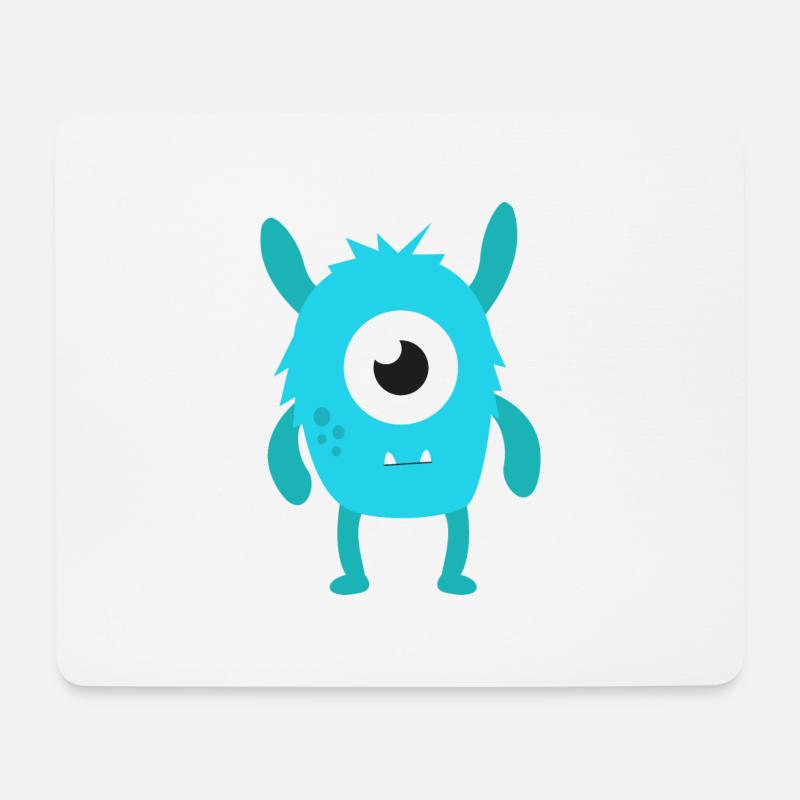 monster - Mousepad (Querformat) - Weiß