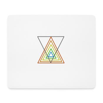colorful triangle - Mouse Pad (horizontal) - white - Front
