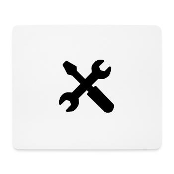 Tool screwdriver - Mouse Pad (horizontal) - white - Front