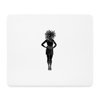 Schwarzer Gorgon 3 - Mousepad (Querformat) - Weiß - Vorne