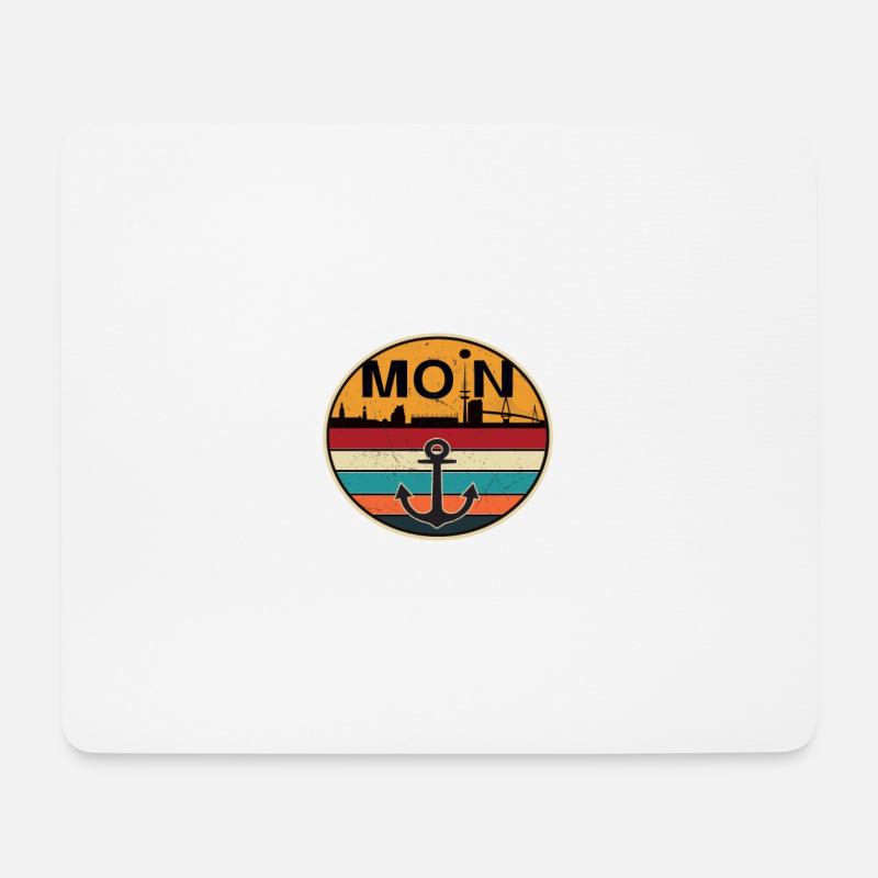 MOIN HAMBURG - Mousepad (Querformat) - Weiß