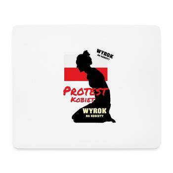 Wyrok na kobiety , protest kobiet - Mousepad (Querformat) - Weiß - Vorne