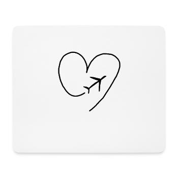 Reisen - Mousepad (Querformat) - Weiß - Vorne