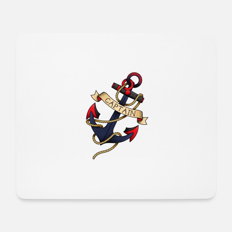 ANKER TATTOO - Mousepad (Querformat) - Weiß