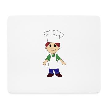 Le petit chef - Tapis de souris (format paysage) - blanc - Devant