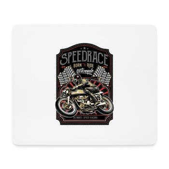 motorcycle - Mouse Pad (horizontal) - white - Front