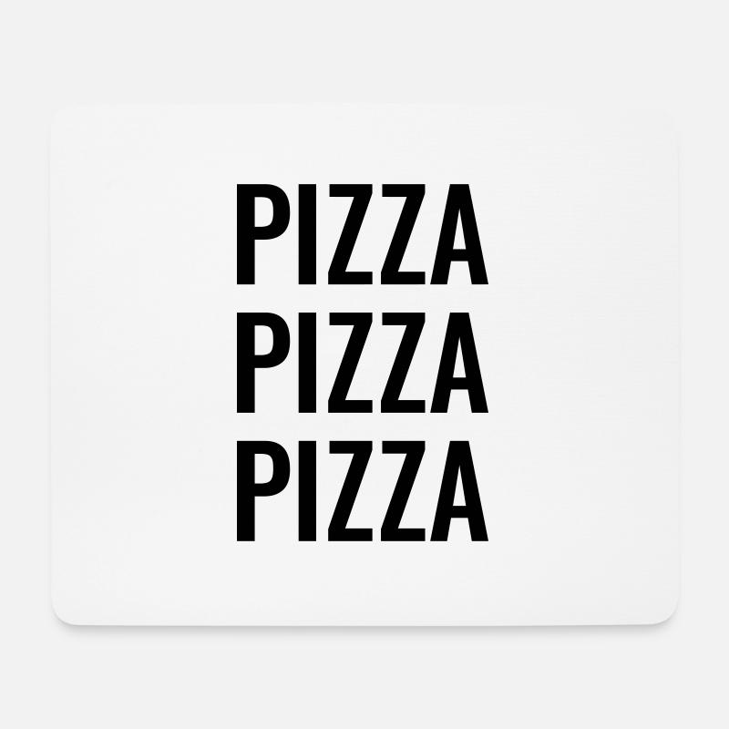 Pizza Pizza Pizza - Mousepad (Querformat) - Weiß