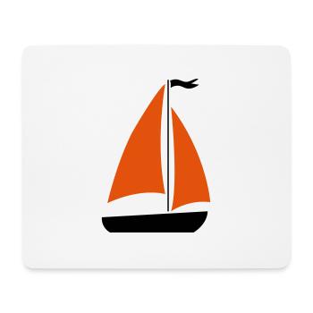 boot - Mousepad (Querformat) - Weiß - Vorne