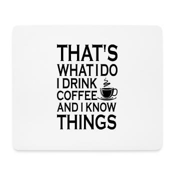 Things Coffee Gift Cup - Mouse Pad (horizontal) - white - Front