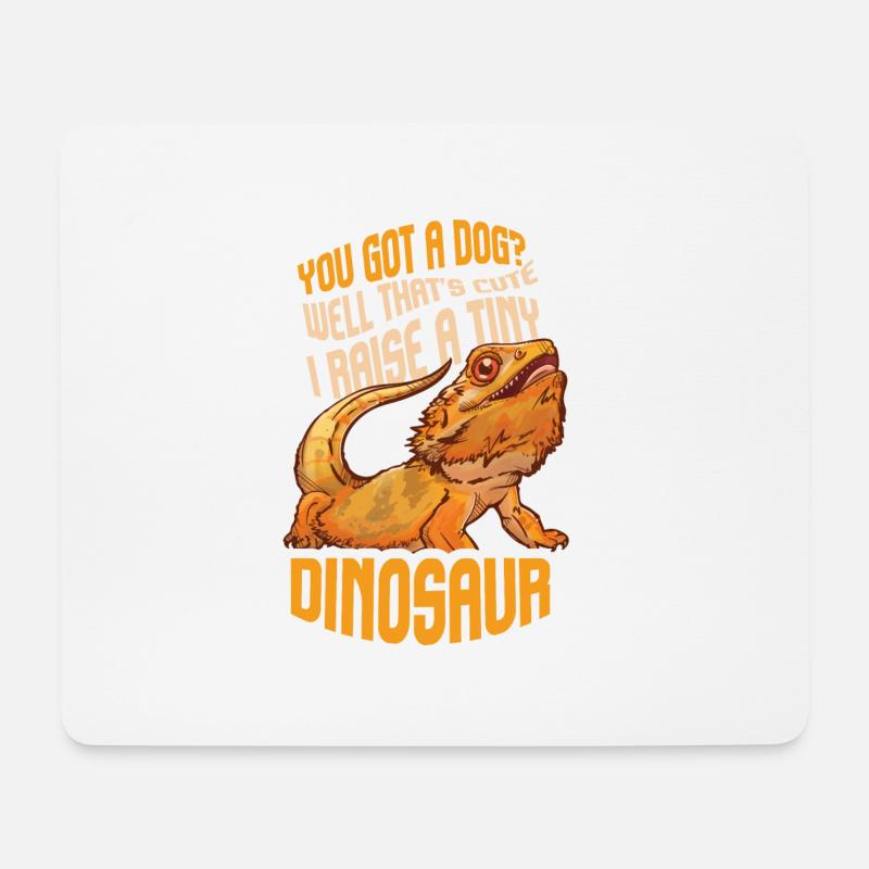Funny Bearded Dragon Pet Reptile Lizard Lover - Mousepad (Querformat) - Weiß