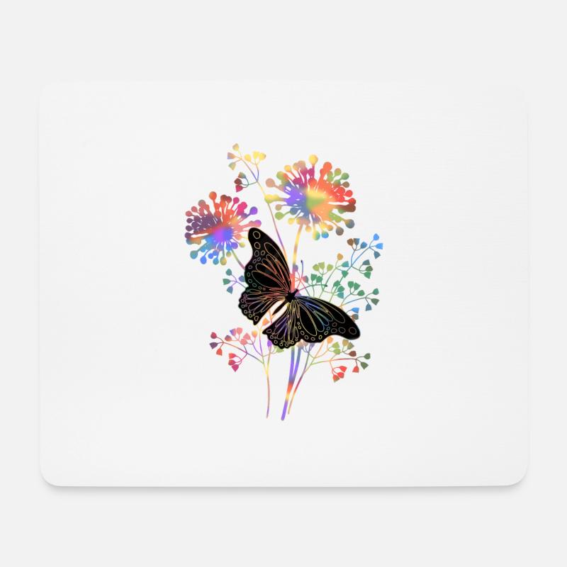 Schmetterling - Mousepad (Querformat) - Weiß