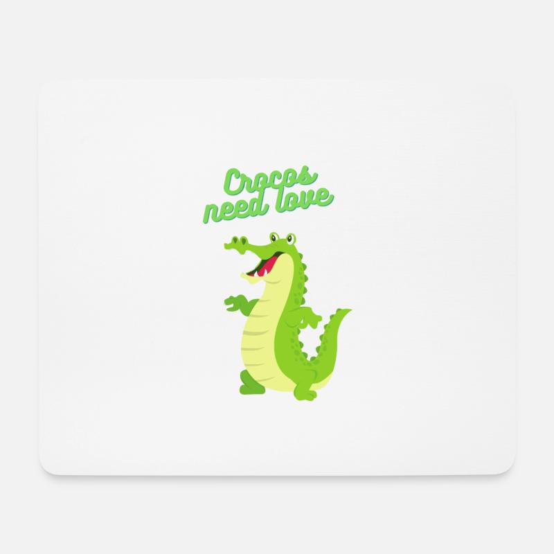 croco - Mousepad (Querformat) - Weiß