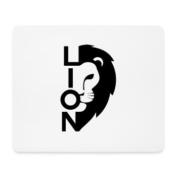 LION Leo Löwen - Tapis de souris (format paysage) - blanc - Devant