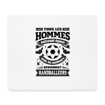 LES MEILLEURS HOMMES SONT HANDBALLEURS - Tapis de souris (format paysage) - blanc - Devant